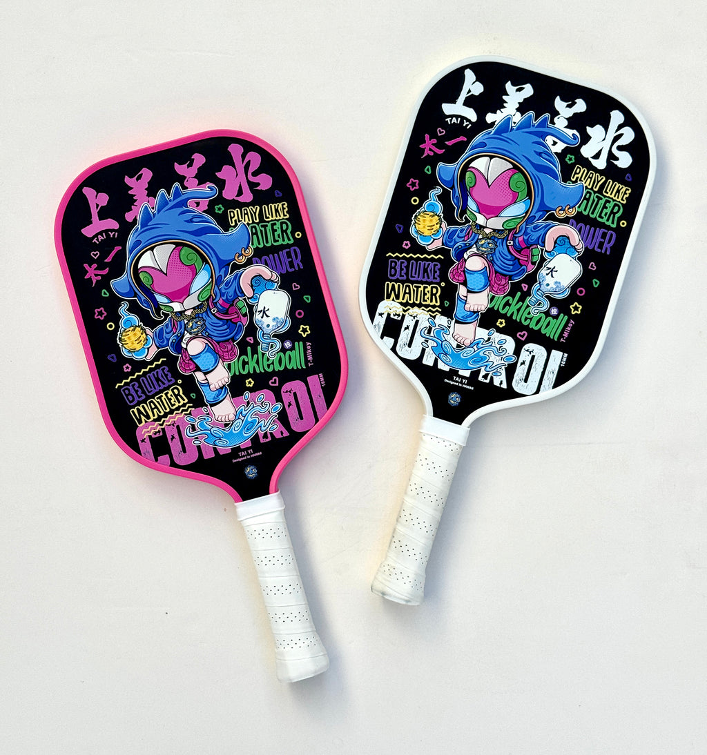 (Set of 2) T-Mikey Designer Paddles (Carbon Fiber B&P)